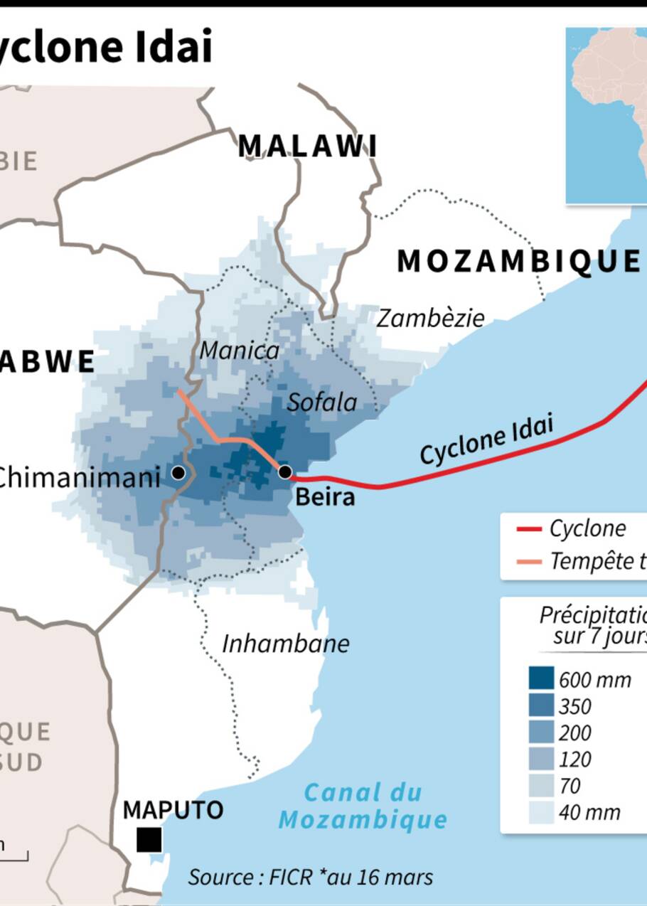 Cyclone en Afrique australe: course contre la montre pour sauver des vies