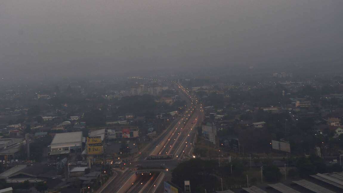 Taux record de pollution dans le nord de la Thaïlande
