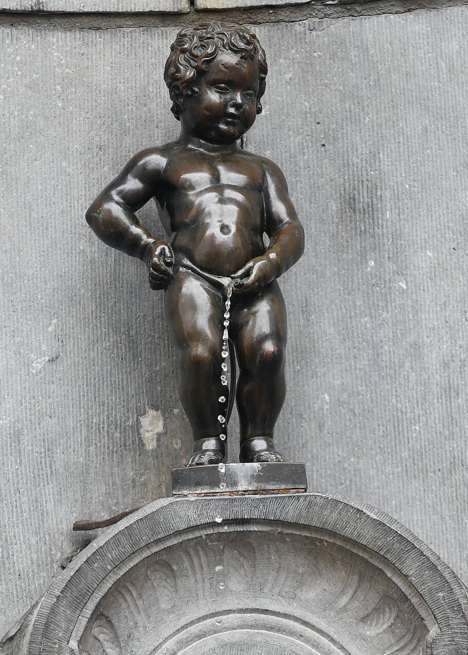 Le Manneken-Pis, symbole de Bruxelles, "eco-responsable" et sans fuite