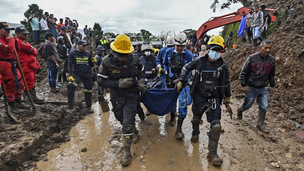 Glissement de terrain en Colombie: 28 morts, selon un nouveau bilan