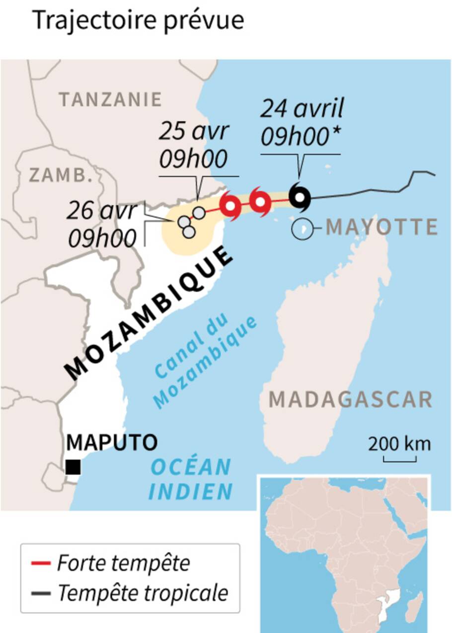 Les Comores et le Mozambique menacés par un cyclone