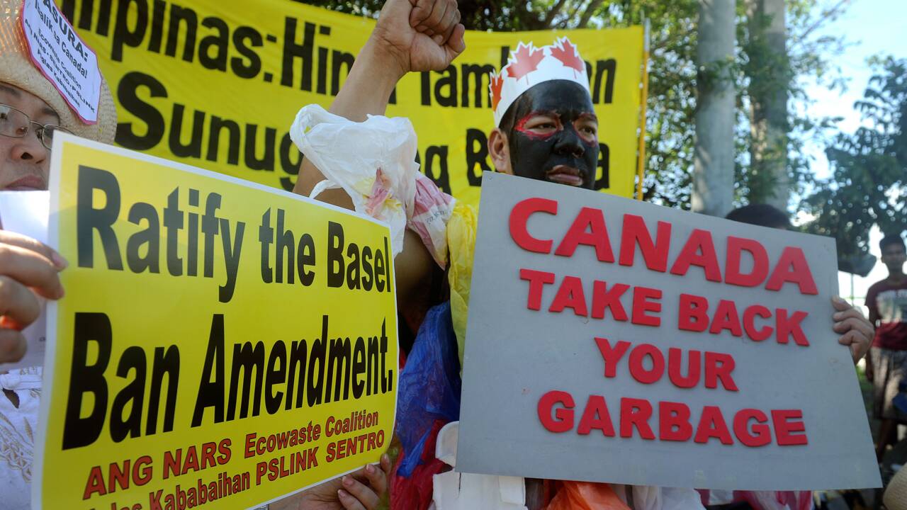 Retour au Canada de tonnes de déchets, épilogue d'une longue crise avec les Philippines
