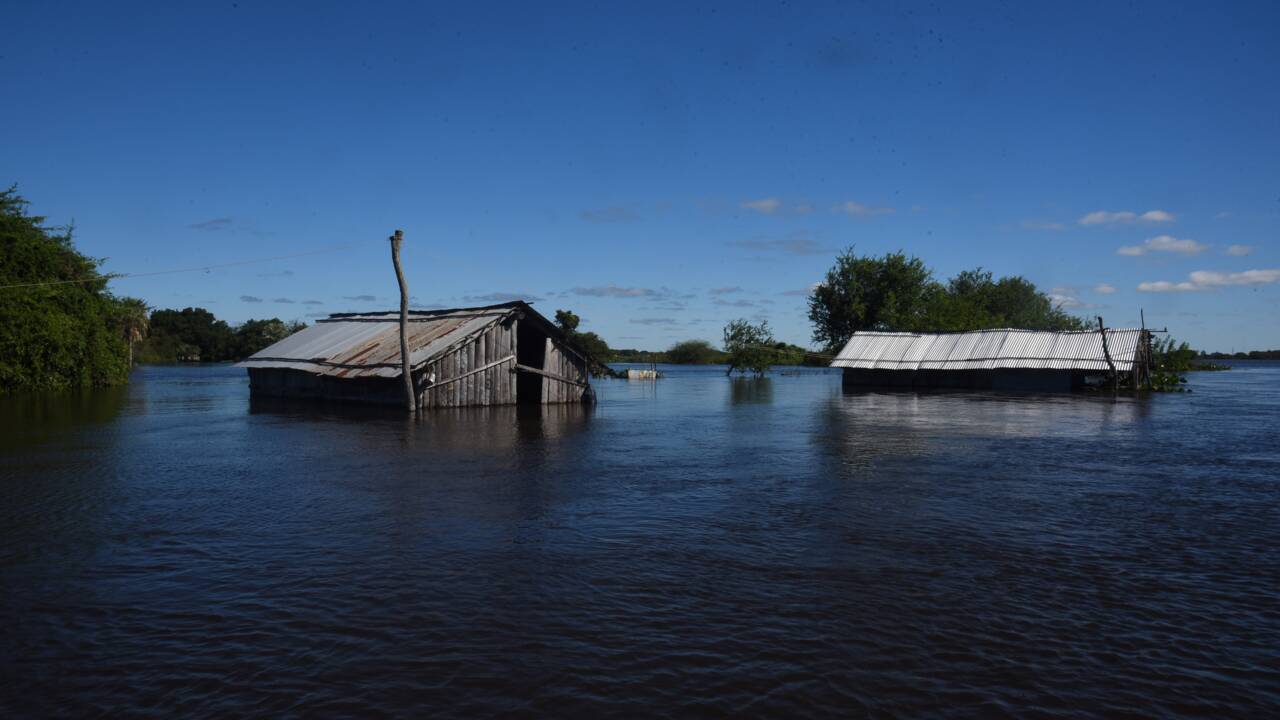 Paraguay: Alberdi, une ville transformée en île par les inondations