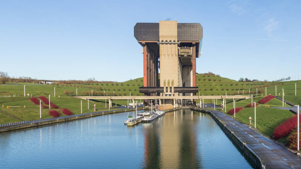 Belgique : à Strépy-Thieu, un ascenseur à bateaux (presque) aussi haut que celui des Trois-Gorges