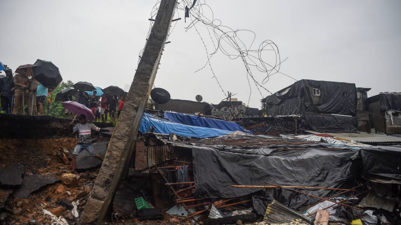 Mousson en Inde : 22 morts dans l'effondrement d'un mur à Bombay