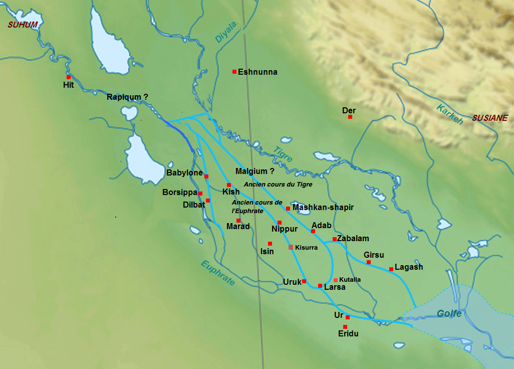 asopotamie carte géographique