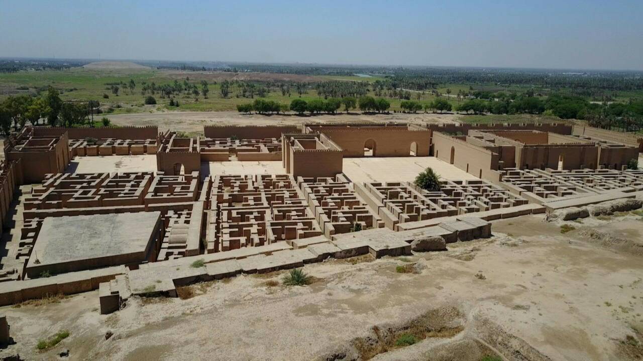 La cité antique de Babylone, merveille de l'Irak, inscrite au patrimoine mondial de l'Unesco