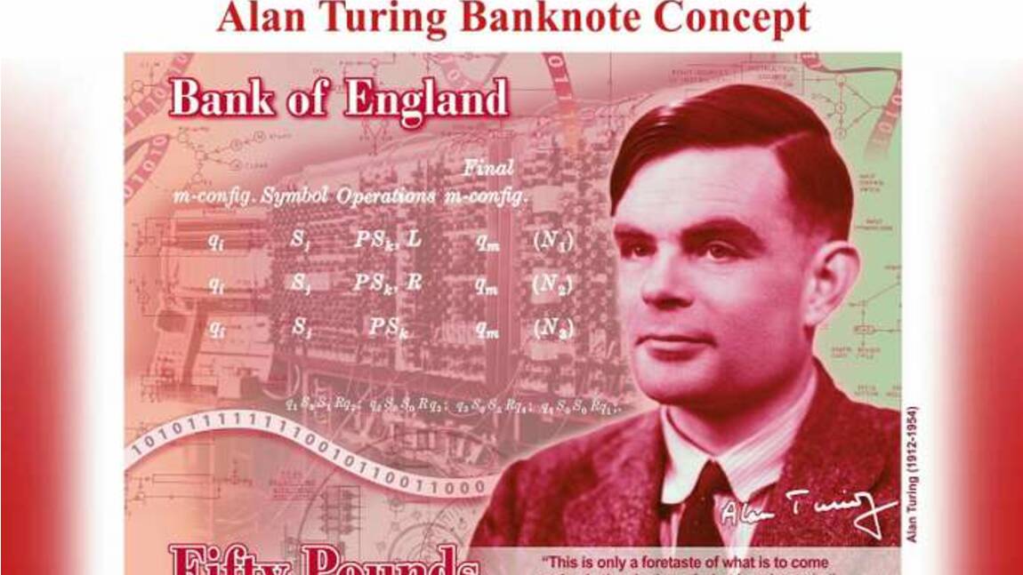 69 ans après l'avoir condamné pour homosexualité, l'Angleterre choisit Alan Turing pour figurer sur les billets de 50 £