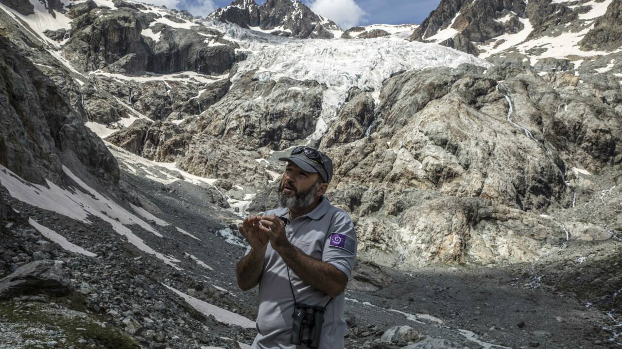 Hautes-Alpes : ainsi fond fond fond... le glacier Blanc des Ecrins