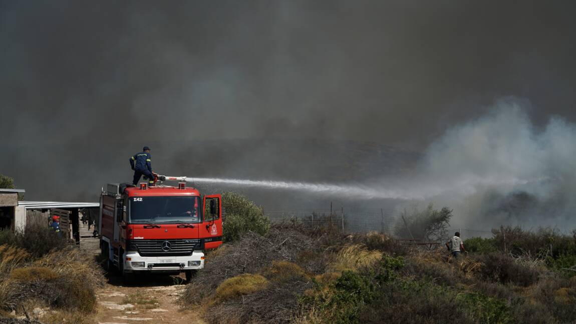 Les pompiers maîtrisent un incendie important près d'Athènes
