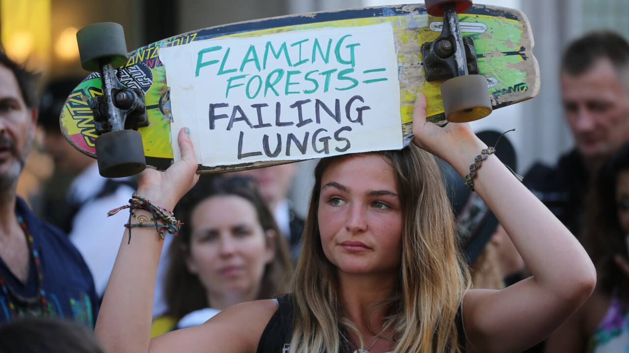 Amazonie: des manifestations pour sauver "le poumon en feu" de la planète