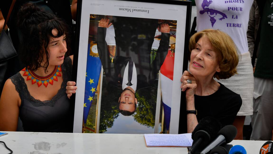 Pour un portrait de Macron, des militants prêts à risquer la prison