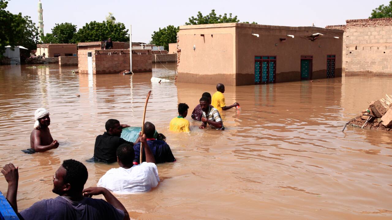 Au Soudan, des villageois frappés par les inondations du Nil