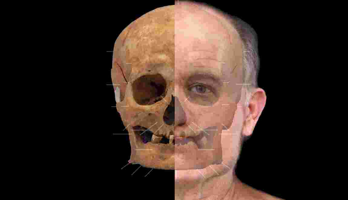 Des archéologues reconstruisent le visage d'un homme mort en Ecosse il y a plus de 600 ans