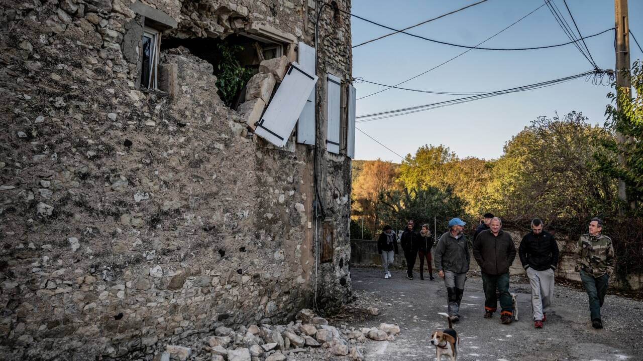 Après le séisme, les habitants du Teil commencent à panser leurs plaies