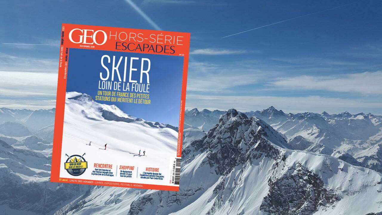 Skier loin de la foule : le nouveau hors-série GEO Escapades est en kiosque