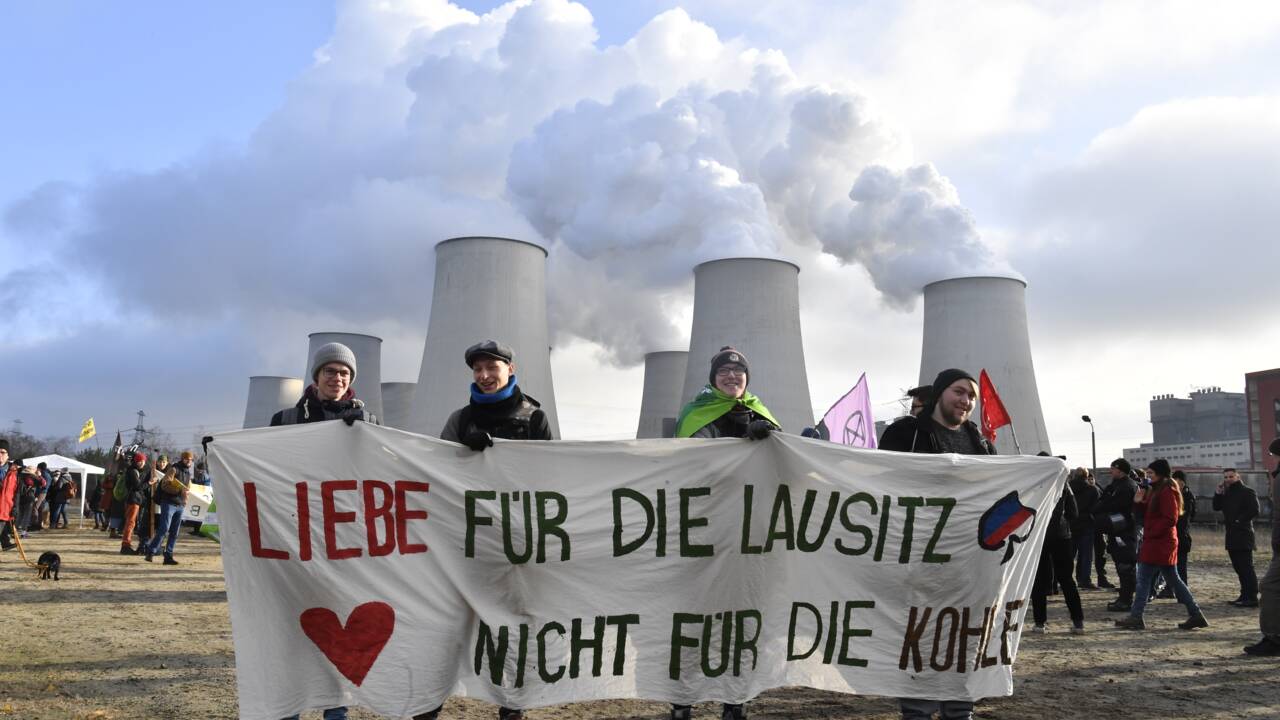 Des militants pour le climat ont occupé des mines de charbon allemandes