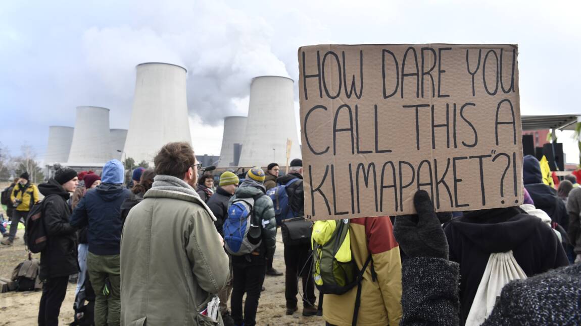 Des militants pour le climat ont occupé des mines de charbon allemandes