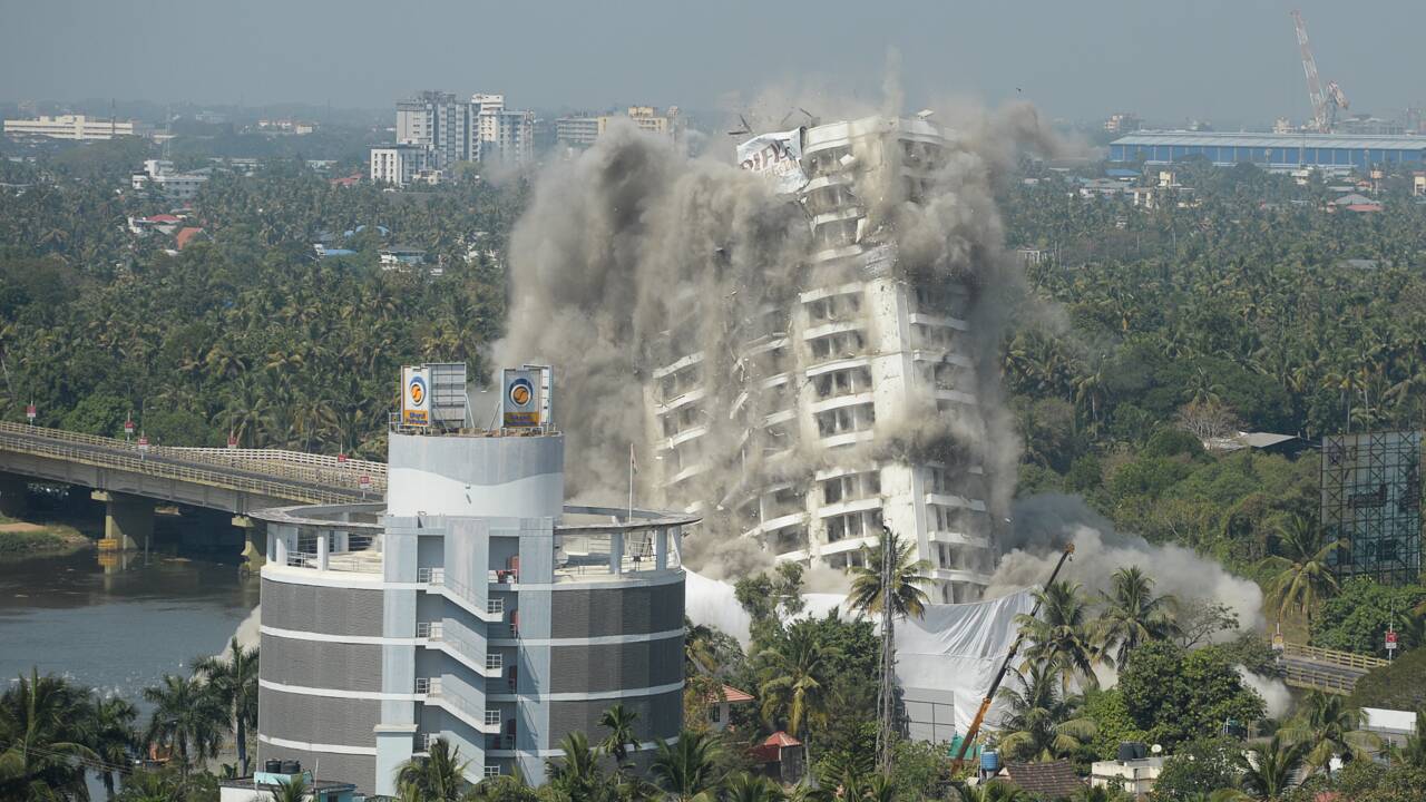 Inde: destruction de deux complexes luxueux violant les lois environnementales