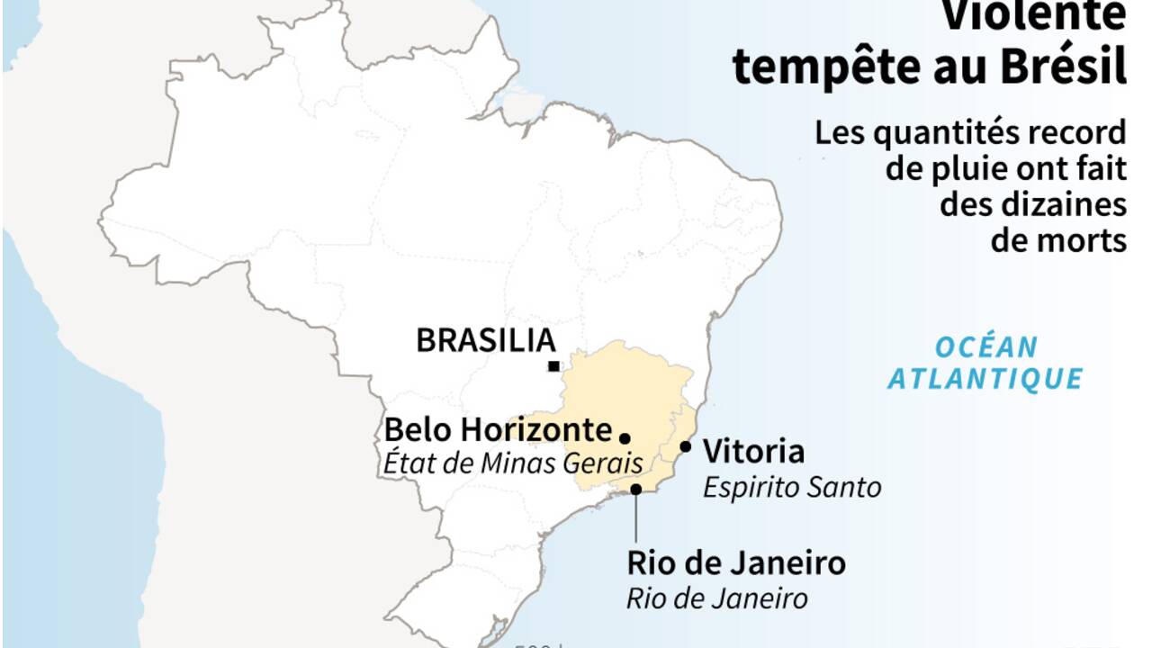 Violente tempête au Brésil : au moins 44 morts