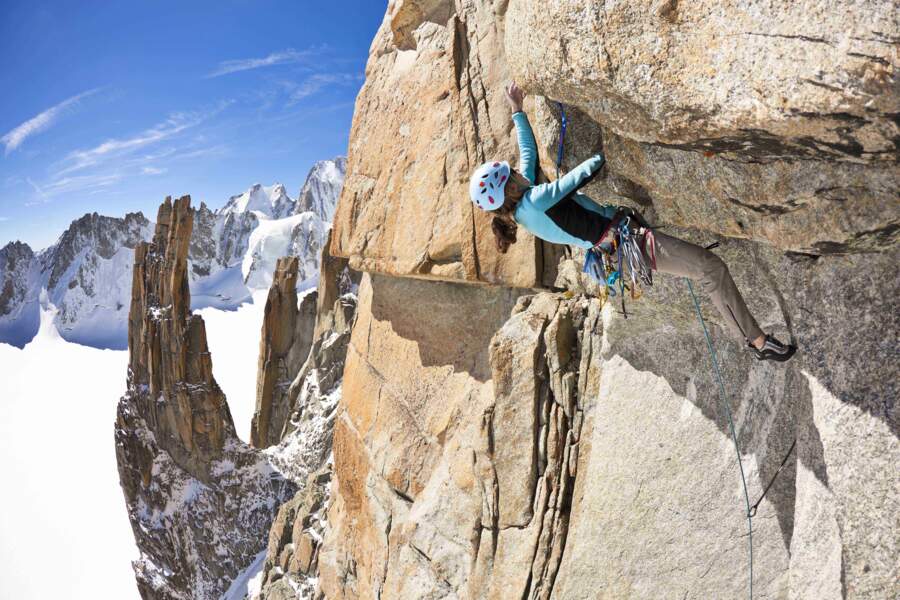 Mountain challenge. Climbing Chamonix. Climbing inspiration. Grand petit. 5.13D Climb.