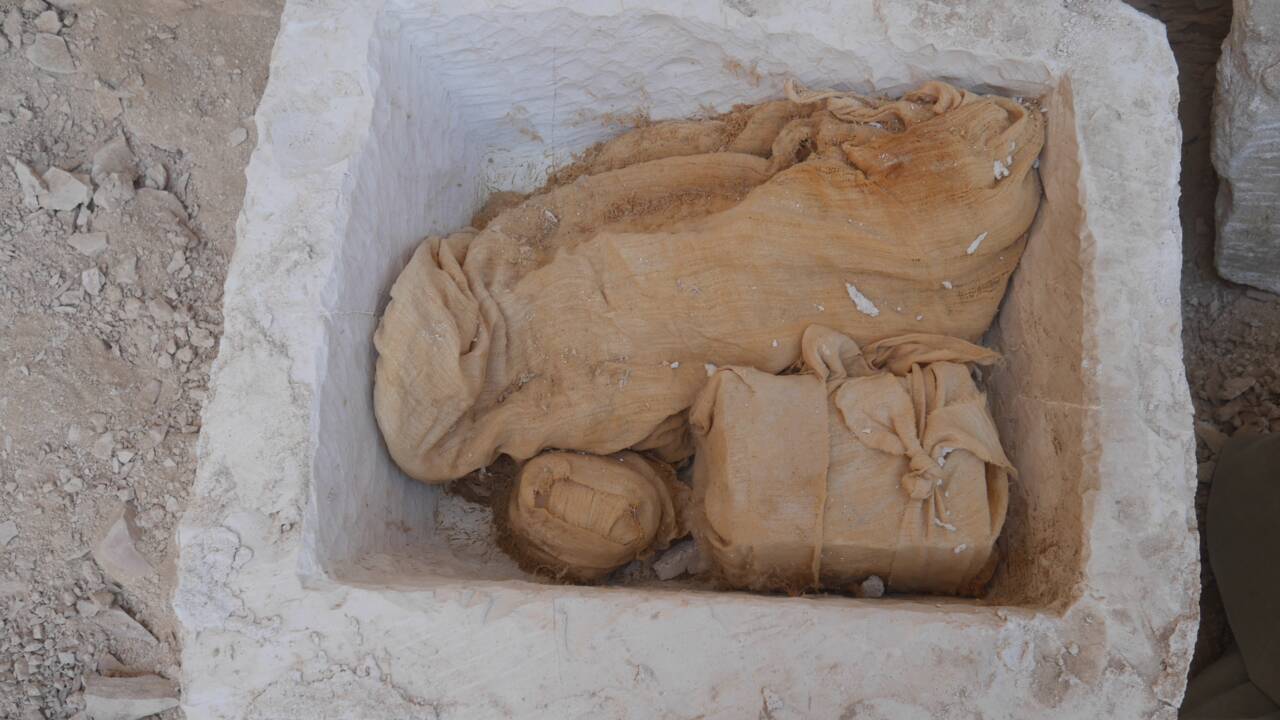 Egypte : un coffre en pierre découvert près d'un temple pourrait conduire à une tombe royale