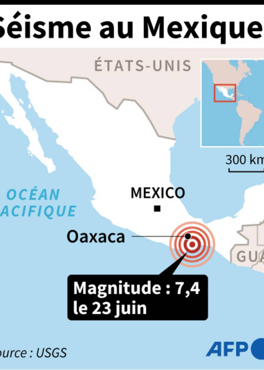 Fort séisme dans le sud du Mexique, alerte au tsunami