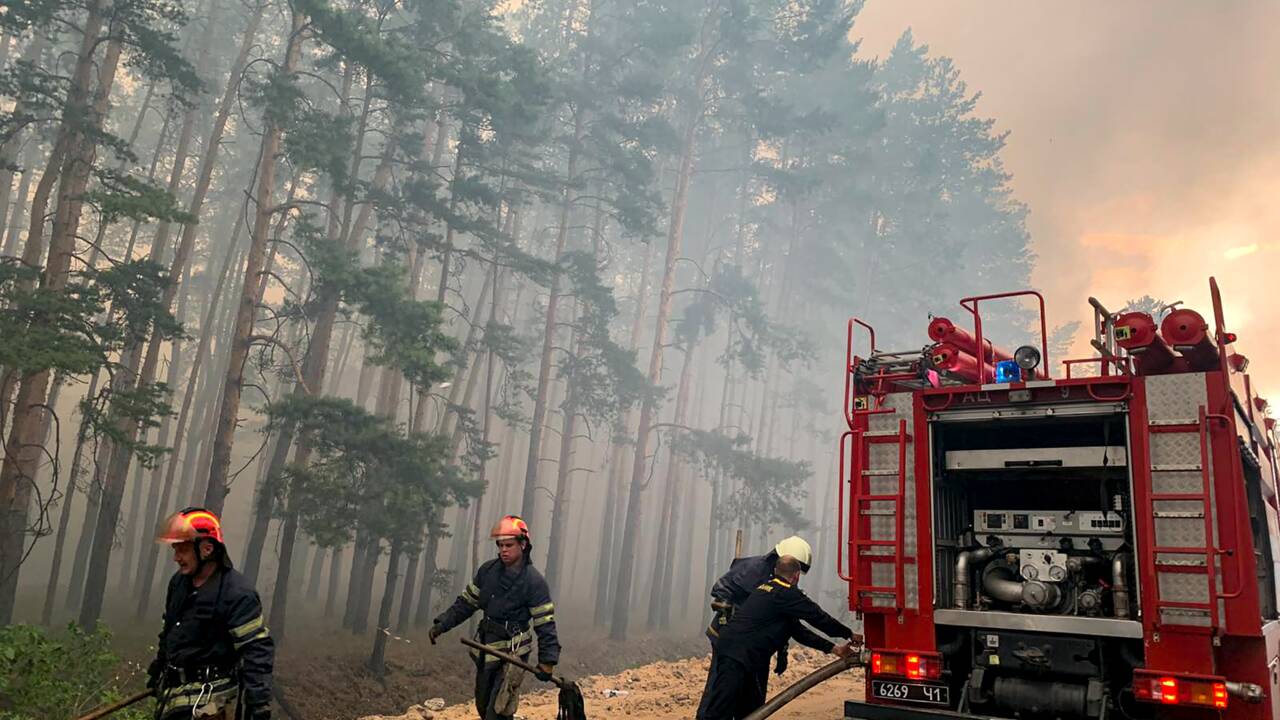 Six morts, neuf blessés dans des feux de forêt en Ukraine