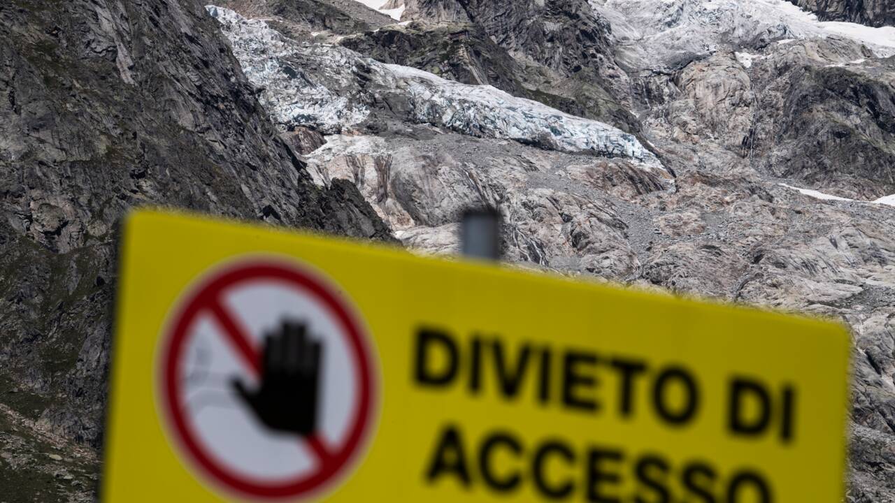 Un glacier du Mont-Blanc sur le point de s'effondrer en Italie