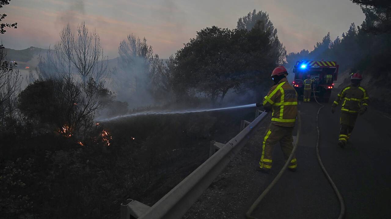 Plusieurs centaines d'hectares parcourus par un incendie dans les Bouches-du-Rhône