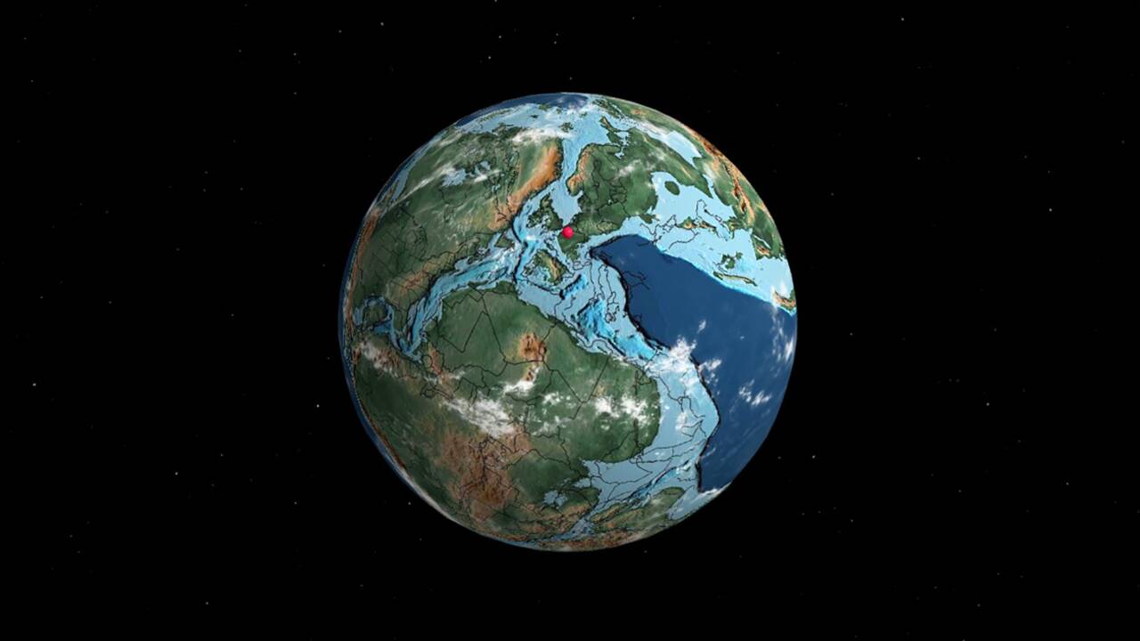 Cette carte interactive vous montre où se trouvait votre ville il y a des centaines de millions d'années
