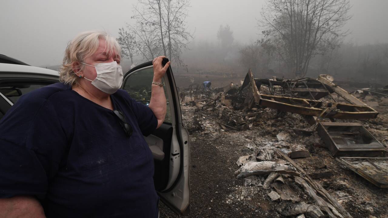 Incendies dans l'Oregon: à Estacada, la désolation et la peur des pillages