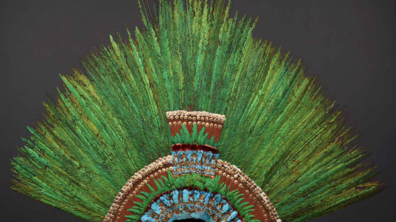 Le Mexique rêve de ramener le "Penacho" de Vienne, unique coiffe aztèque aux mille pierres d'or