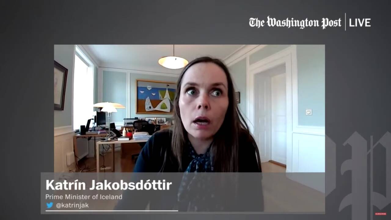 "Wow, ça c'est l'Islande" : la Première ministre réagit en direct à un séisme