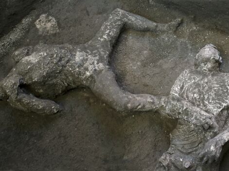 Deux victimes de l'éruption du Vésuve découvertes dans les ruines de Pompéi