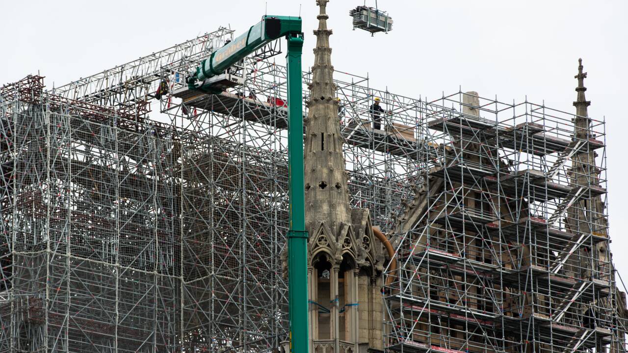 Le démontage de l'ancien échafaudage de Notre-Dame de Paris est achevé