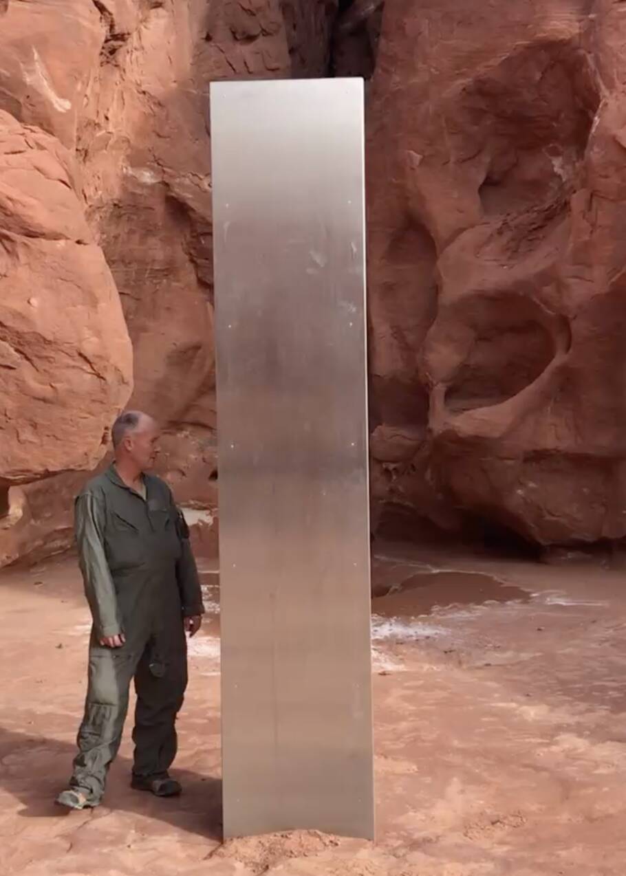 Le mystérieux "monolithe" de métal découvert dans le désert de l'Utah a disparu
