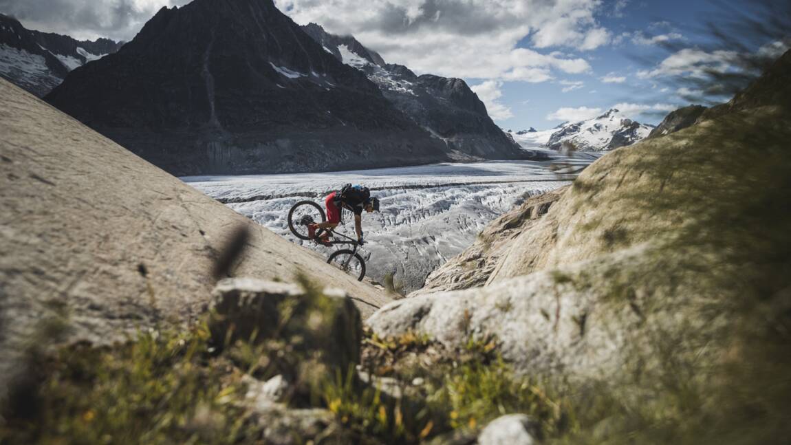 Dans le Valais suisse, quand Fred Horny remontait à vélo aux sources du Rhône 