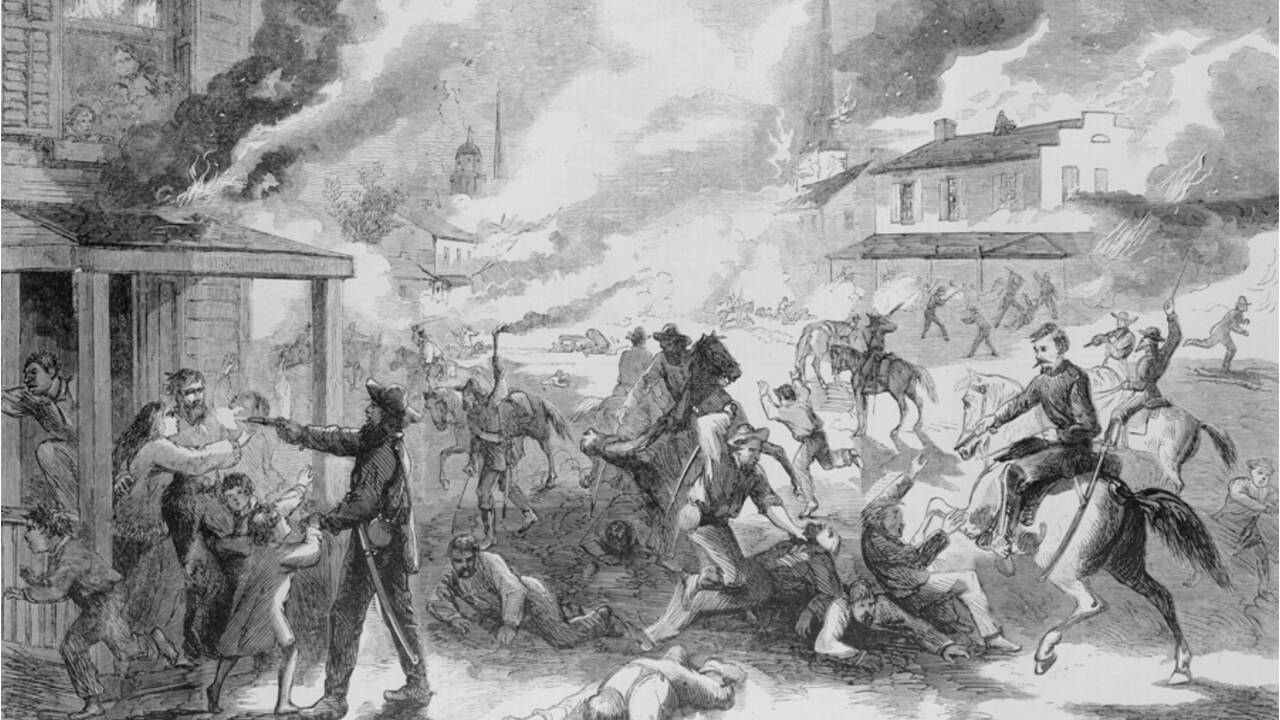 Le massacre de Lawrence, épisode le plus sanglant de la guerre de Sécession
