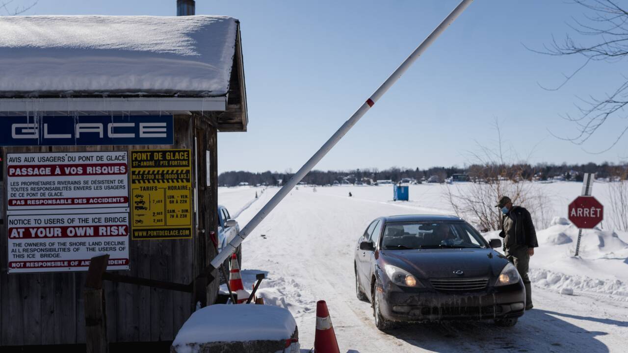 Au Québec, les "ponts de glace", une tradition à la merci du réchauffement
