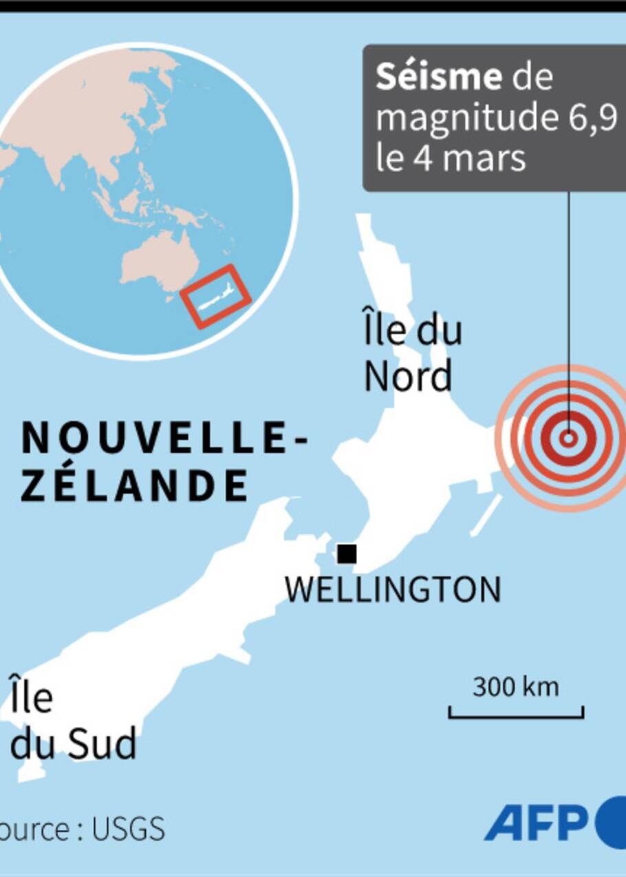 Séisme de magnitude 6,9 au large de la Nouvelle-Zélande, l'alerte au tsunami levée