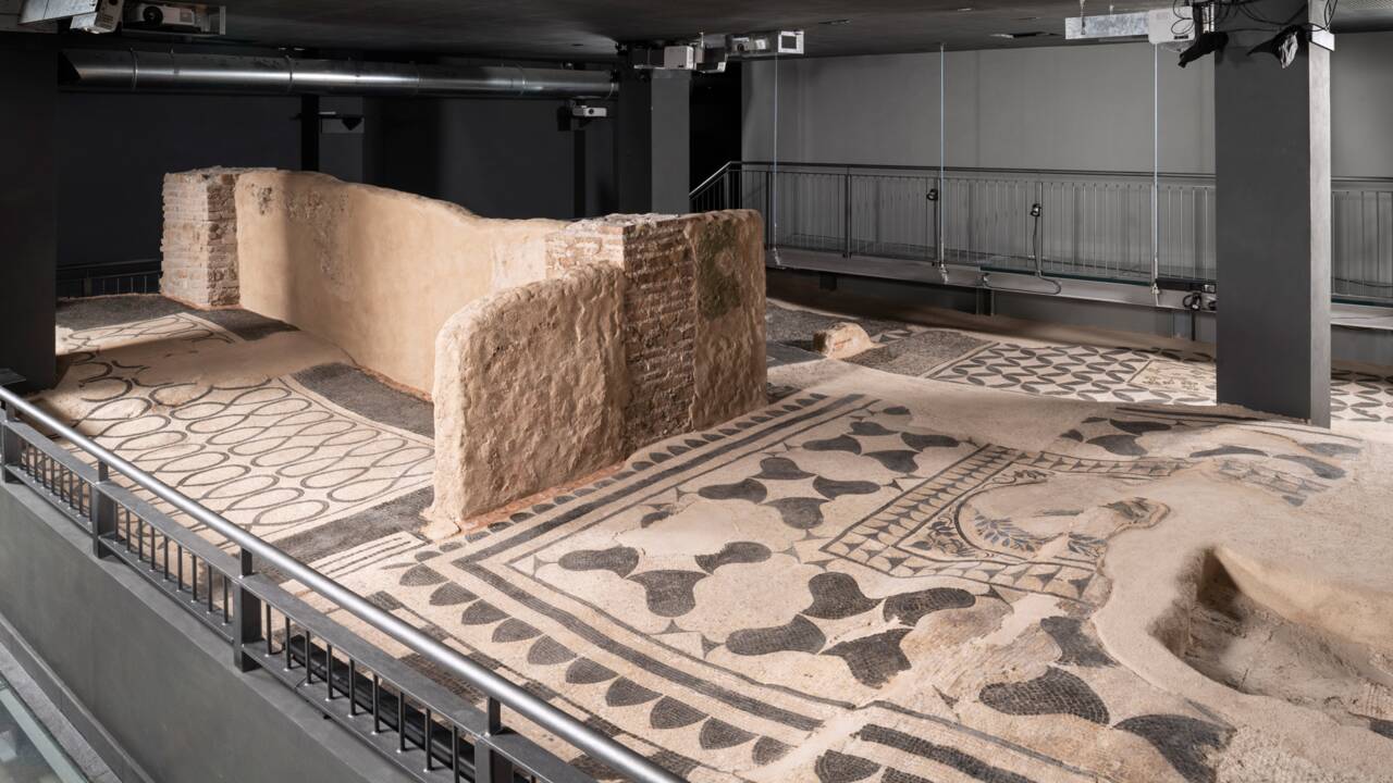 Sous un immeuble de Rome, des mosaïques romaines vont être visibles par le public