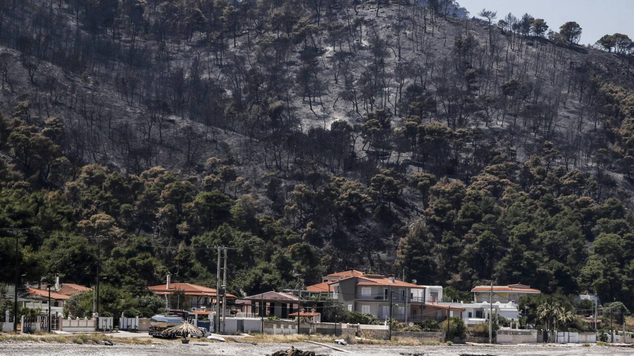 Grèce: l'incendie de Geraneia en passe d'être totalement maîtrisé