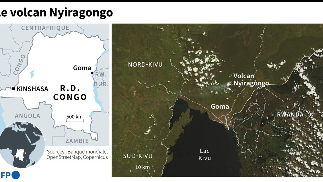 RDC : le volcan Nyiragongo gronde encore, inquiétude à Goma