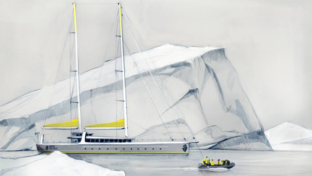 Le Why Not, futur voilier des expéditions scientifiques "Under The Pole" dédié à la plongée profonde 
