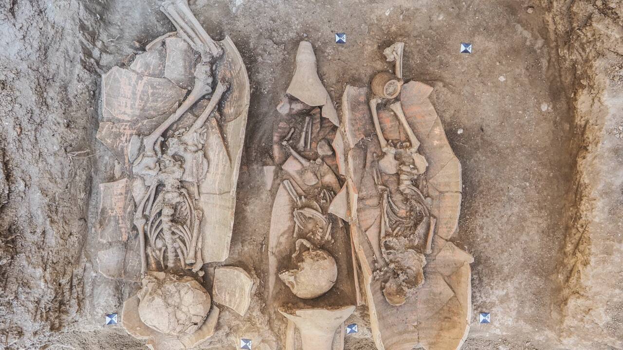 Croatie : des squelettes du IVe siècle découverts dans des poteries