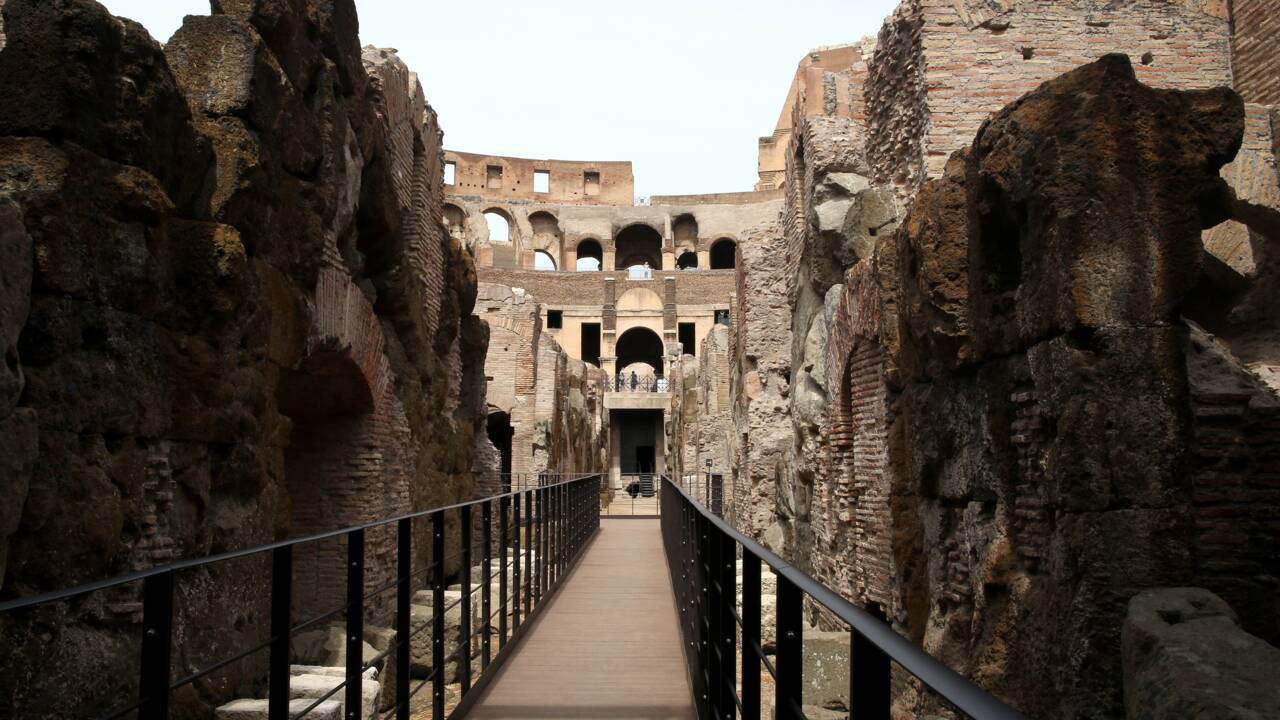 Ouverture des souterrains du Colisée, antichambre de la mort pour lions et gladiateurs