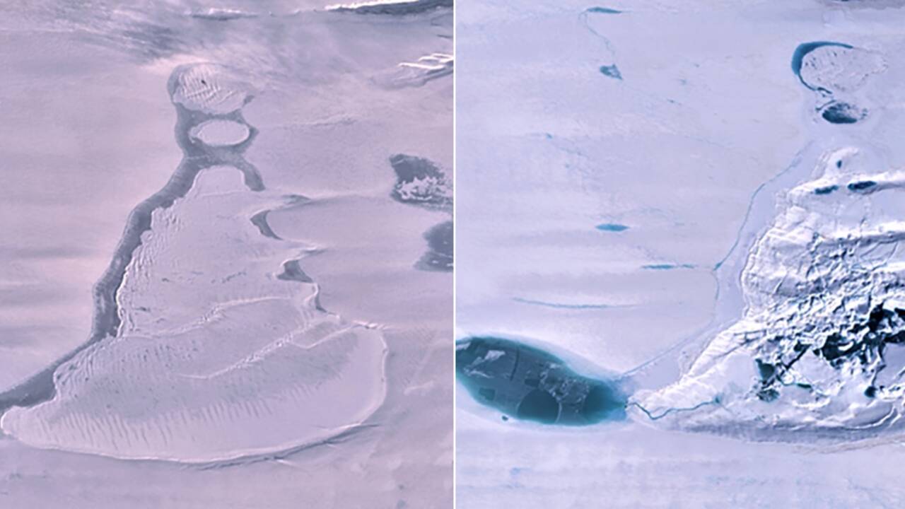 En Antarctique, un immense lac a disparu en l'espace de trois jours