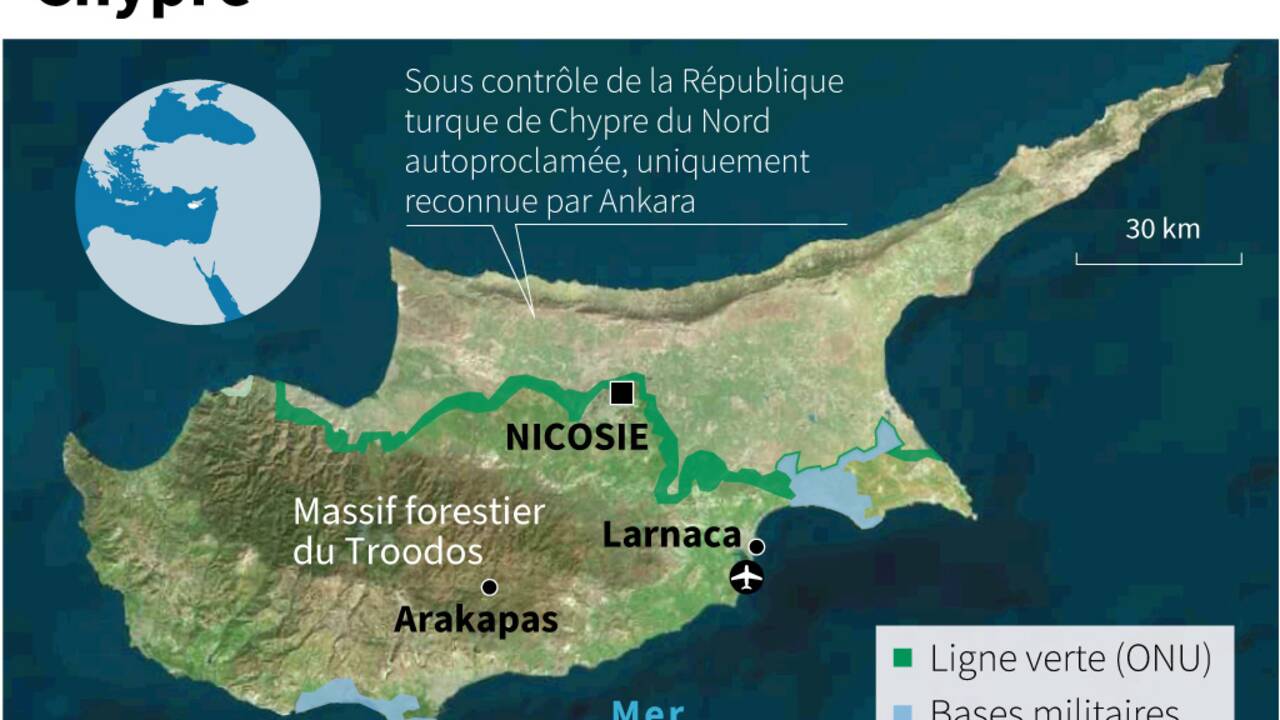 Quatre morts dans le feu de forêt qui ravage l'île de Chypre