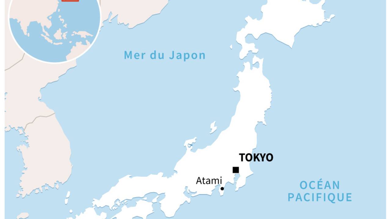 Coulée de boue au Japon: le bilan s'établit à 15 morts, 14 disparus